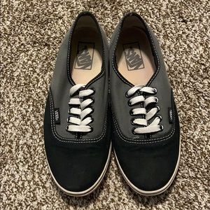 Black and grey vans
